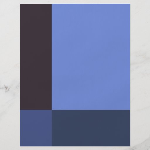 Pretty Blue Blocks Flyer Zazzle