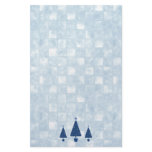 Pretty Blue Christmas Trees Stationery