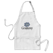 Pretty Blue Flower Grammy T-shirt Apron
