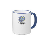 Pretty Blue Flower Oma T-shirt Coffee Mug