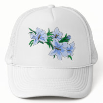Pretty Blue Flowers hats