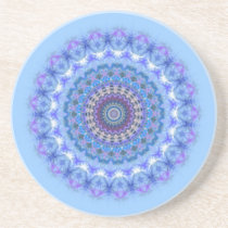Pretty blue Kaleidoscope Mandala coaster coasters
