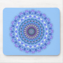 Pretty blue Kaleidoscope Mandala mousepad