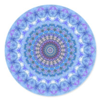 Pretty blue Kaleidoscope Mandala stickers stickers