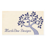 Pretty Blue Tree Business Cards