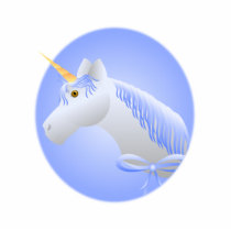 Pretty Blue Unicorn photo sculptures