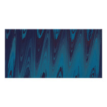 Pretty Blue Waves Picture Card