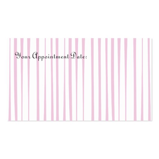 Pretty Blush Pink Door Business Card (back side)