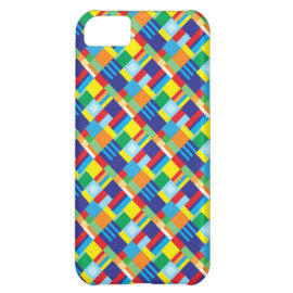 Pretty Bold Colorful Diagonal Quilt Pattern iPhone 5C Case