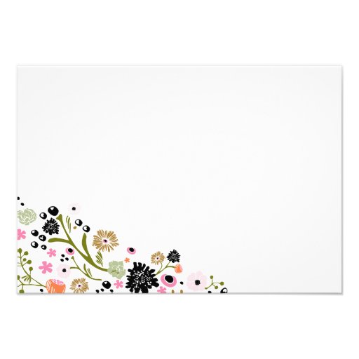 Pretty Bouquet Floral | R S V P Reply Card Invite