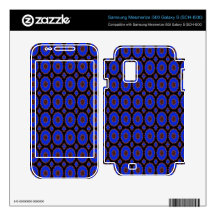 Pretty Bright blue pattern Samsung Mesmerize Skins