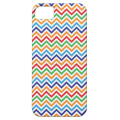 Pretty Bright Colorful Zig Zag Chevron Stripes iPhone 5 Cases