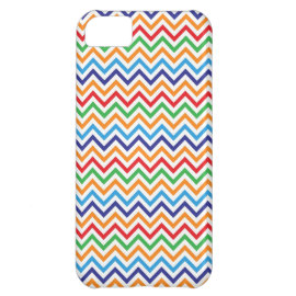 Pretty Bright Colorful Zig Zag Chevron Stripes iPhone 5C Cases