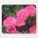 Pretty Bright Pink Annuals mousepads by MerryRose Pretty Bright Pink Annuals mousepads
