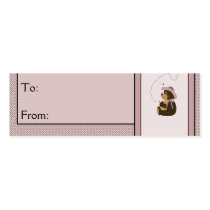 Pretty Brown Bear Diamonds Gift Tags business cards