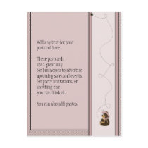 Pretty Brown Bear Diamonds Postcard postcards
