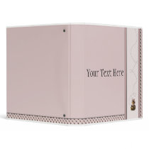 Pretty Brown Bear Dots Binder binders