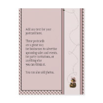 Pretty Brown Bear Dots Postcard postcards