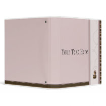 Pretty Brown Bear Horizontal Stripes Binder binders
