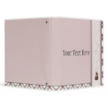 Pretty Brown Bear Pink Plaid Binder binders