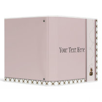 Pretty Brown Bear Toffee Plaid Binder binders