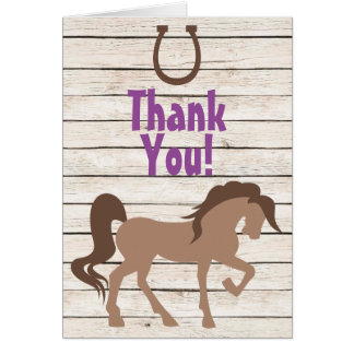Horse Thank You Cards | Zazzle