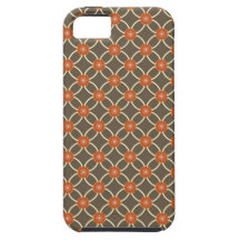 Pretty Burnt Orange and Brown Fall Pattern Gifts iPhone 5 Cases