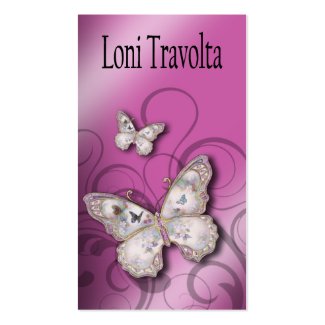 Pretty Butterflies Multi-Purpose Designer profilecard