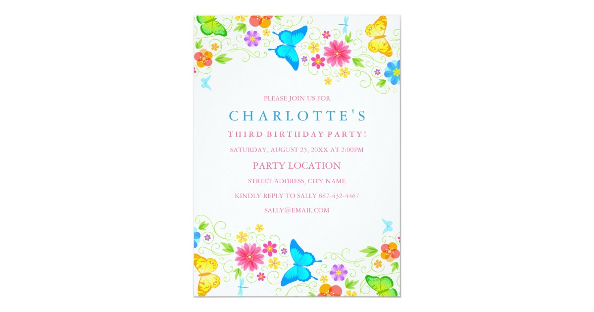 pretty party invitations