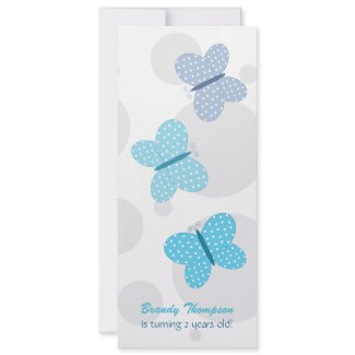 Pretty Butterfly Birthday Party Invitation invitation