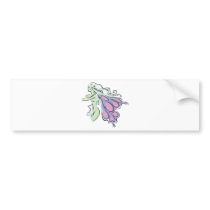 pretty butterfly fairy faery bumper stickers