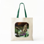 Pretty Butterfly On Flower Nature Tote Bag