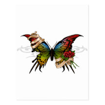 Pretty Butterfly Postcards
