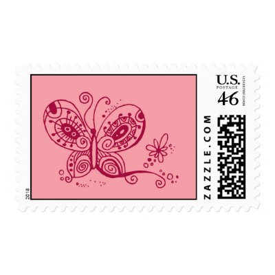 Pretty Butterfly Stamp by ShouShou