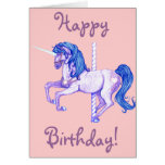 Pretty Carousel Unicorn Art Cards