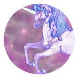 Pretty Carousel Unicorn Art Sticker