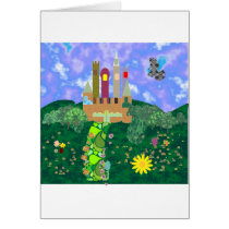 pretty castle greeting card