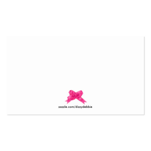Pretty Children and Mommy Cards Business Cards (back side)