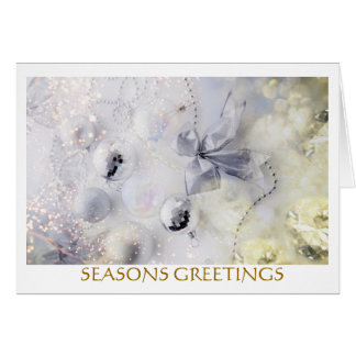 PRETTY CHRISTMAS ORNAMENTS GREETING CARD