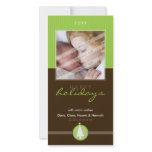 PRETTY CHRISTMAS PHOTOCARD :: stripedstitch 6P Custom Photo Card