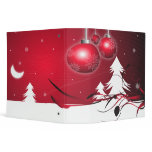 pretty christmas scene notebook vinyl binders