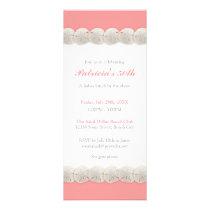 Pretty Classic Sand Dollar Invitation in Coral invitations