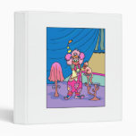 pretty clown with kitty cat binders