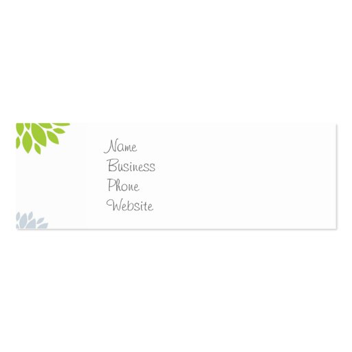 Pretty Colorful Hippie Elephant Flower Power Business Cards
