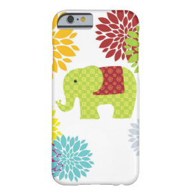 Pretty Colorful Hippie Elephant Flower Power iPhone 6 Case