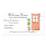 Pretty Coral Door Business Card Template