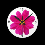 pretty cosmos flower wall clocks