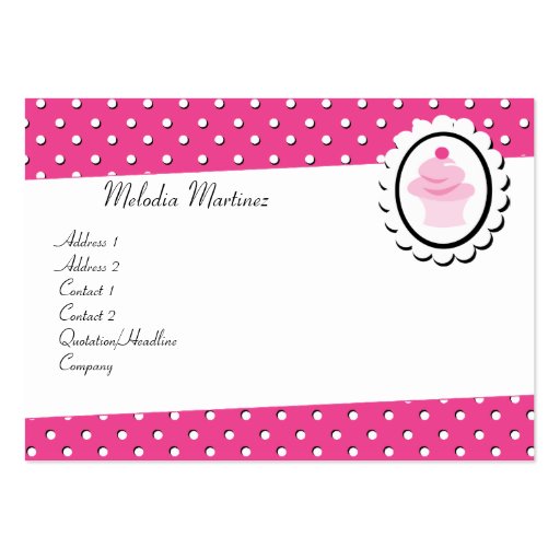 Pretty Cupcake Business Card Templates (front side)