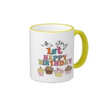 Pretty Cupcakes 1st Birthday Tshirts and Gifts Coffee Mug