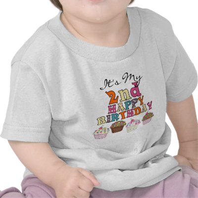 Pretty Cupcakes 2nd Birthday Tshirts and Gifts by kids birthdays